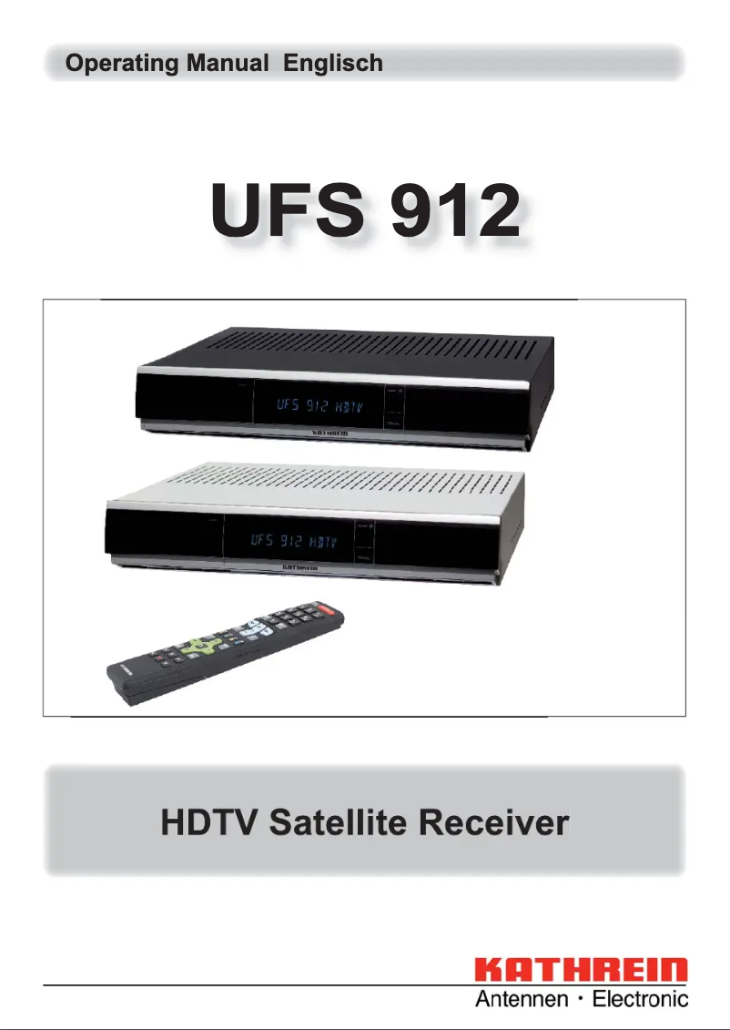 Imagen de la primera página del manual del dispositivo UFS 912si