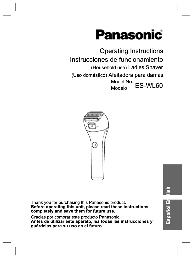 Página 1 del manual Manual de usuario Panasonic ES-WL60