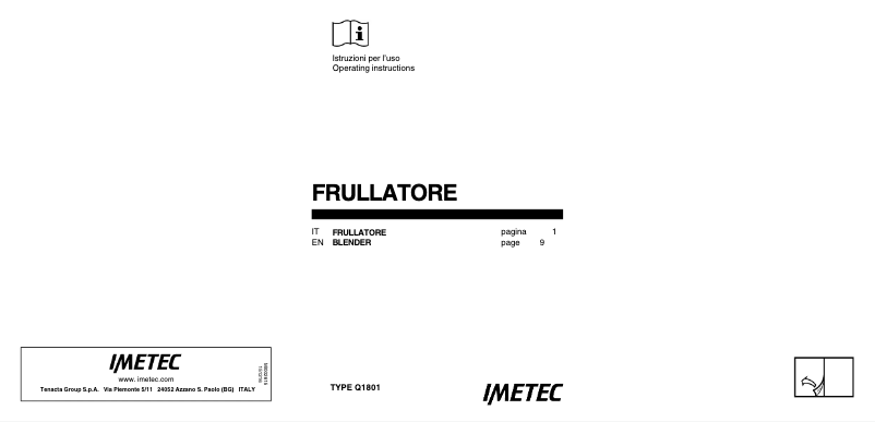 Imagen de la primera página del manual del dispositivo PB 100