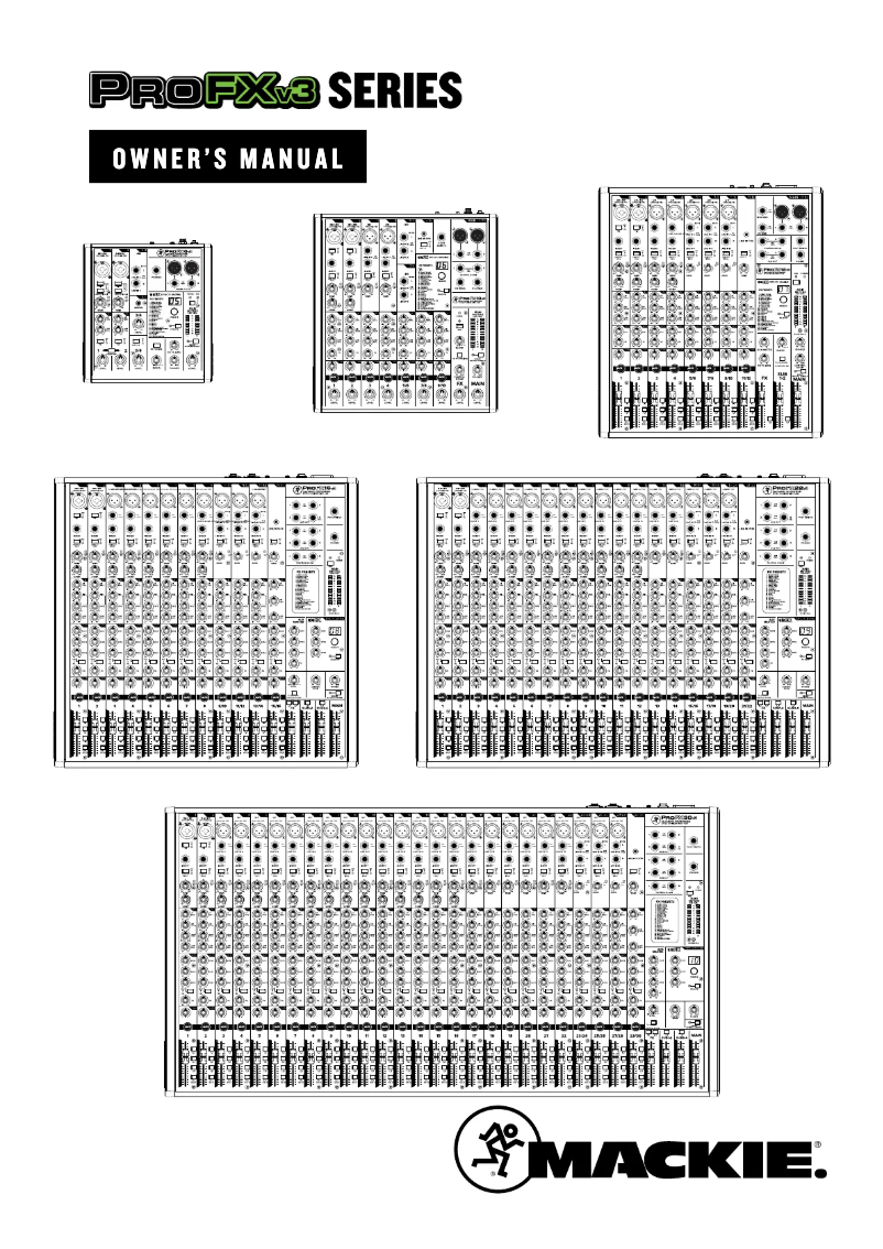 Imagen de la primera página del manual del dispositivo ProFX6v3