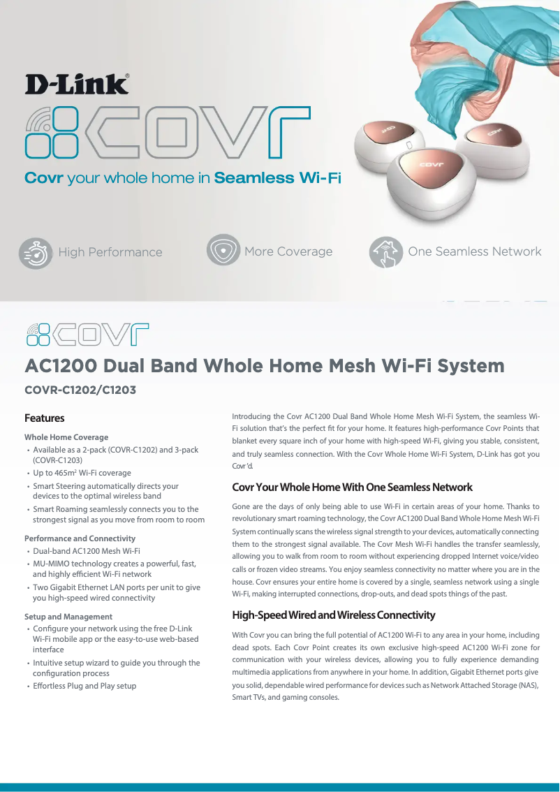 Página nº 1 - Ficha técnica D-Link COVR-C1203