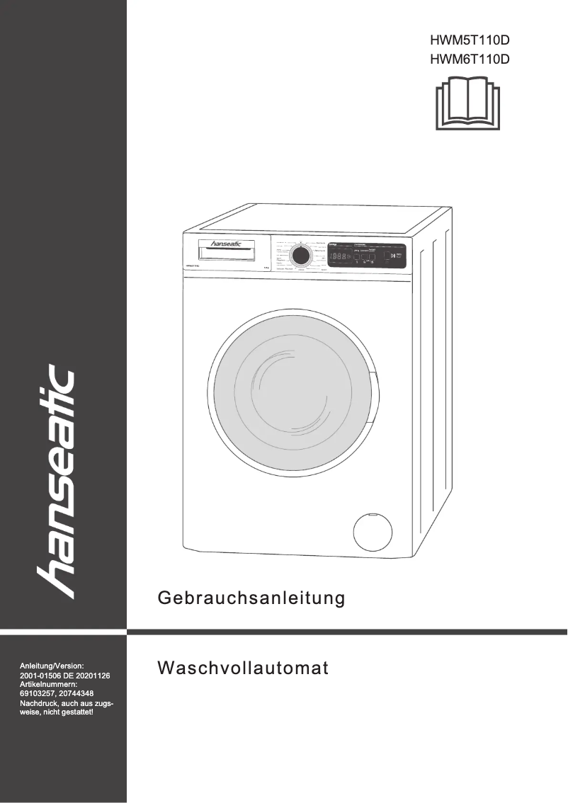 Imagen de la primera página del manual del dispositivo HWM6T110D