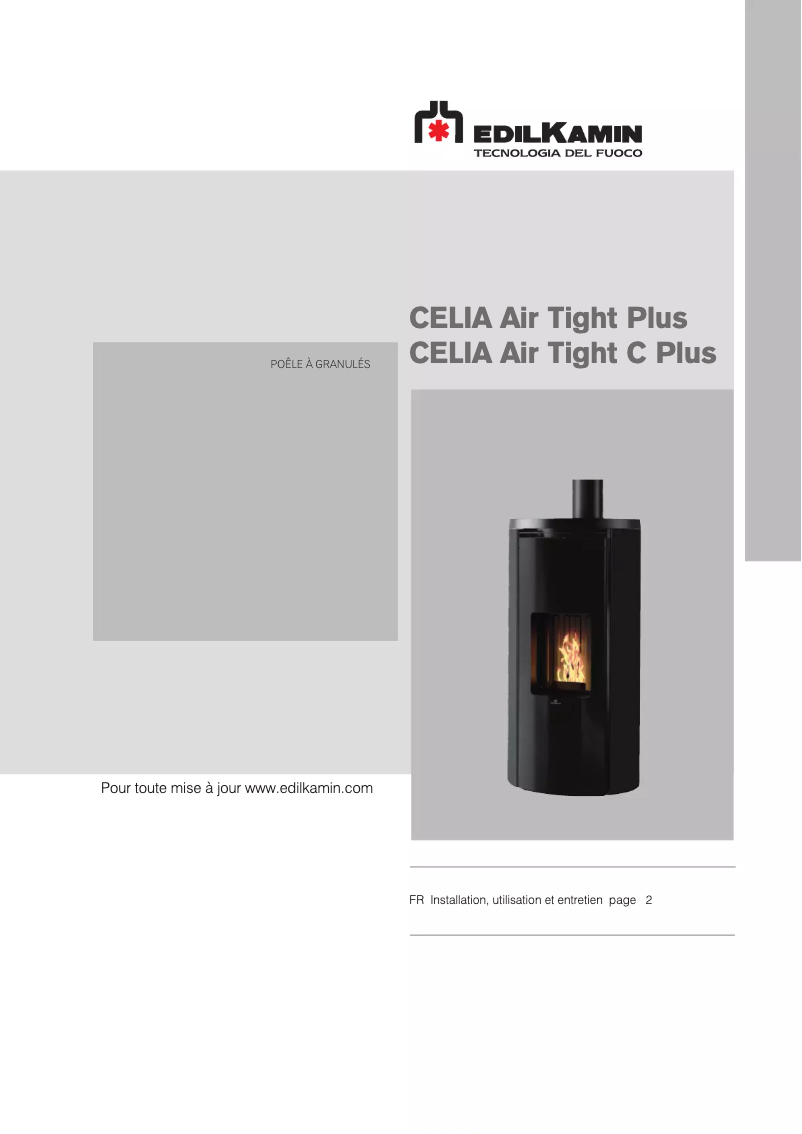 Página nº 1 - Manual de usuario Edilkamin CELIA Air Tight C Plus