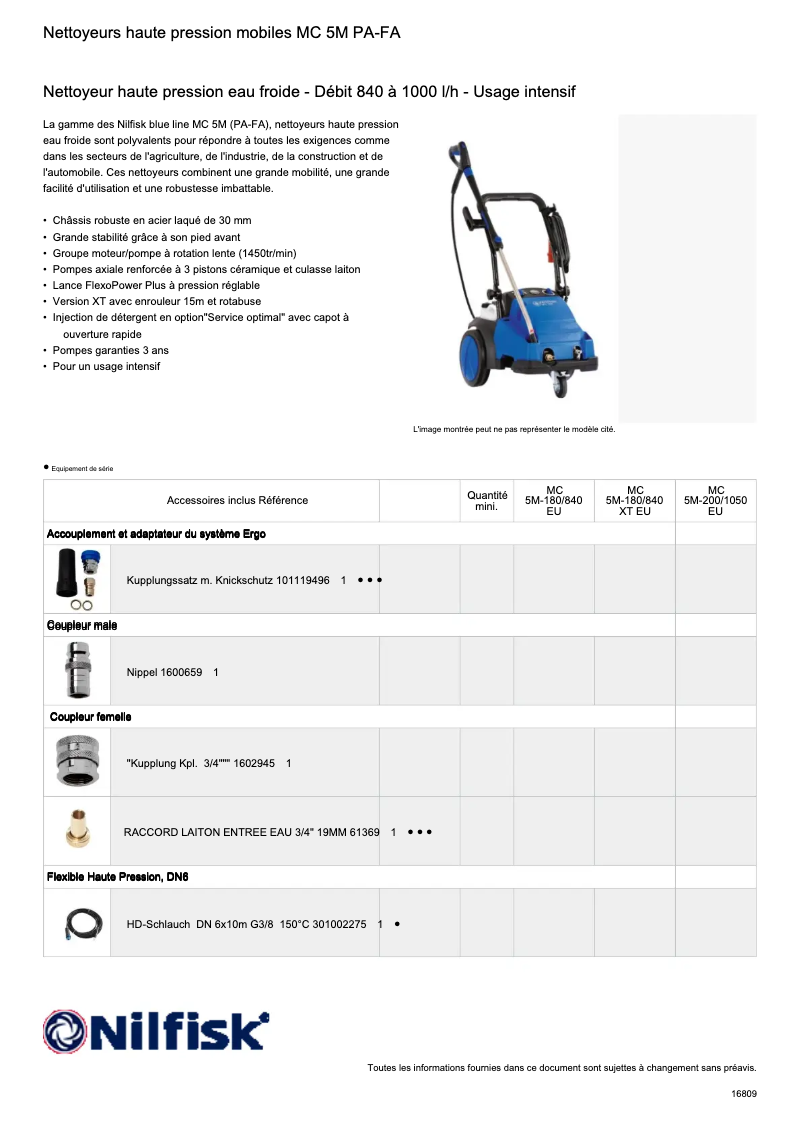 Imagen de la primera página del manual del dispositivo MC 5