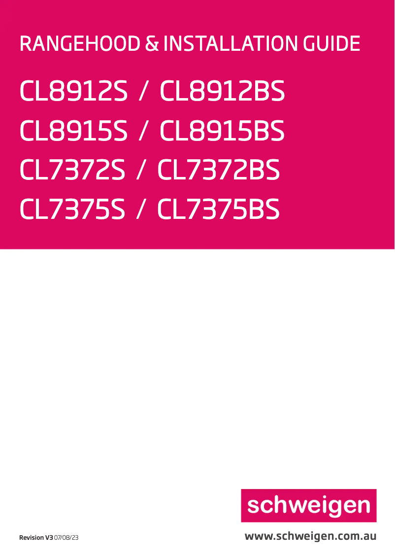 Página nº 1 - Manual de usuario Schweigen CL8912BS