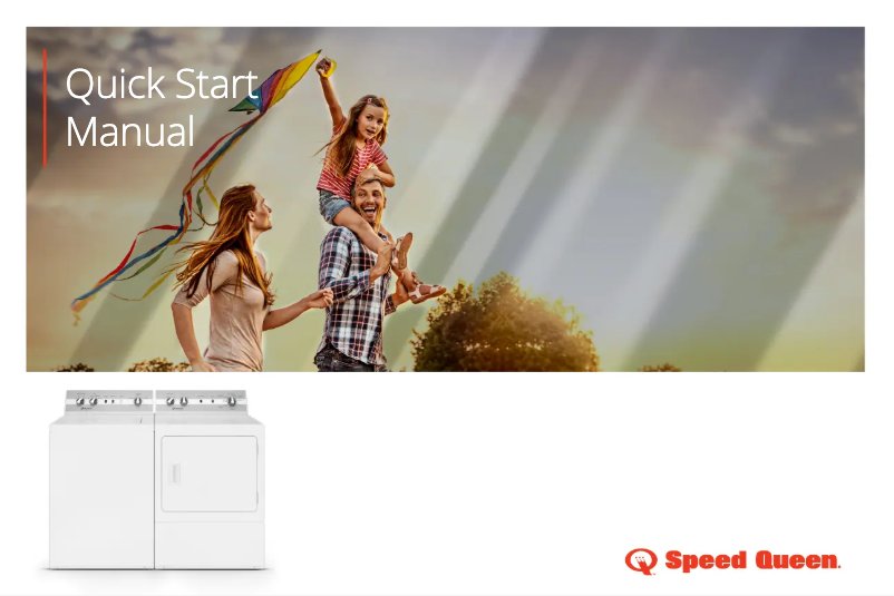 Página 1 del manual Guía de inicio rápido Speed Queen DC5003WE