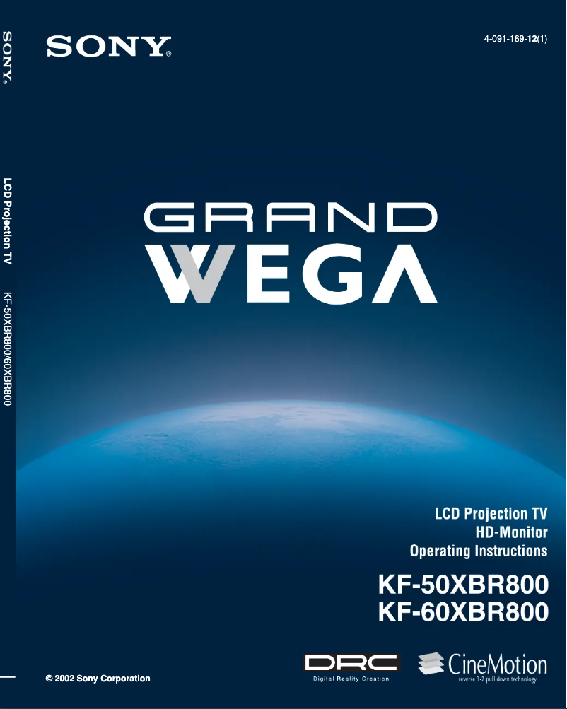 Imagen de la primera página del manual del dispositivo KF-60XBR800