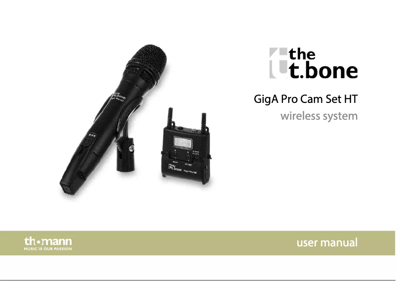 Página 1 del manual Manual de usuario the t.bone GigA Pro Cam Set HT