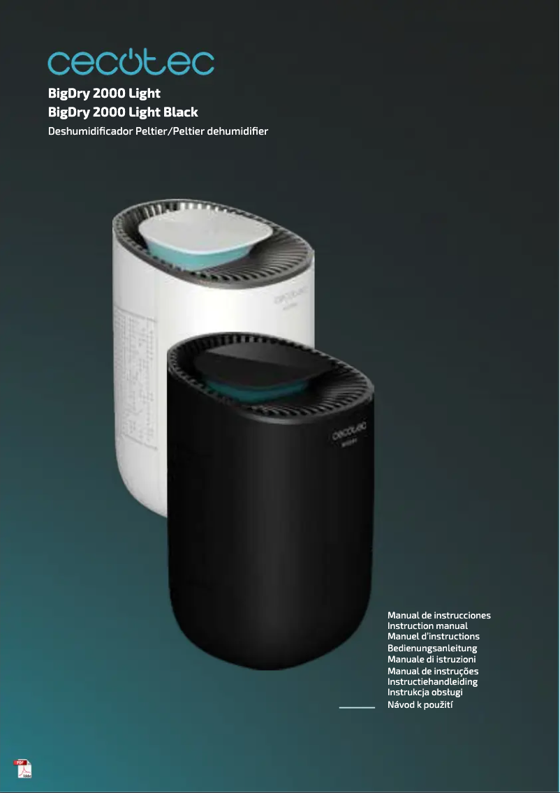 Página nº 1 - Manual de usuario Cecotec BigDry 2000 Light