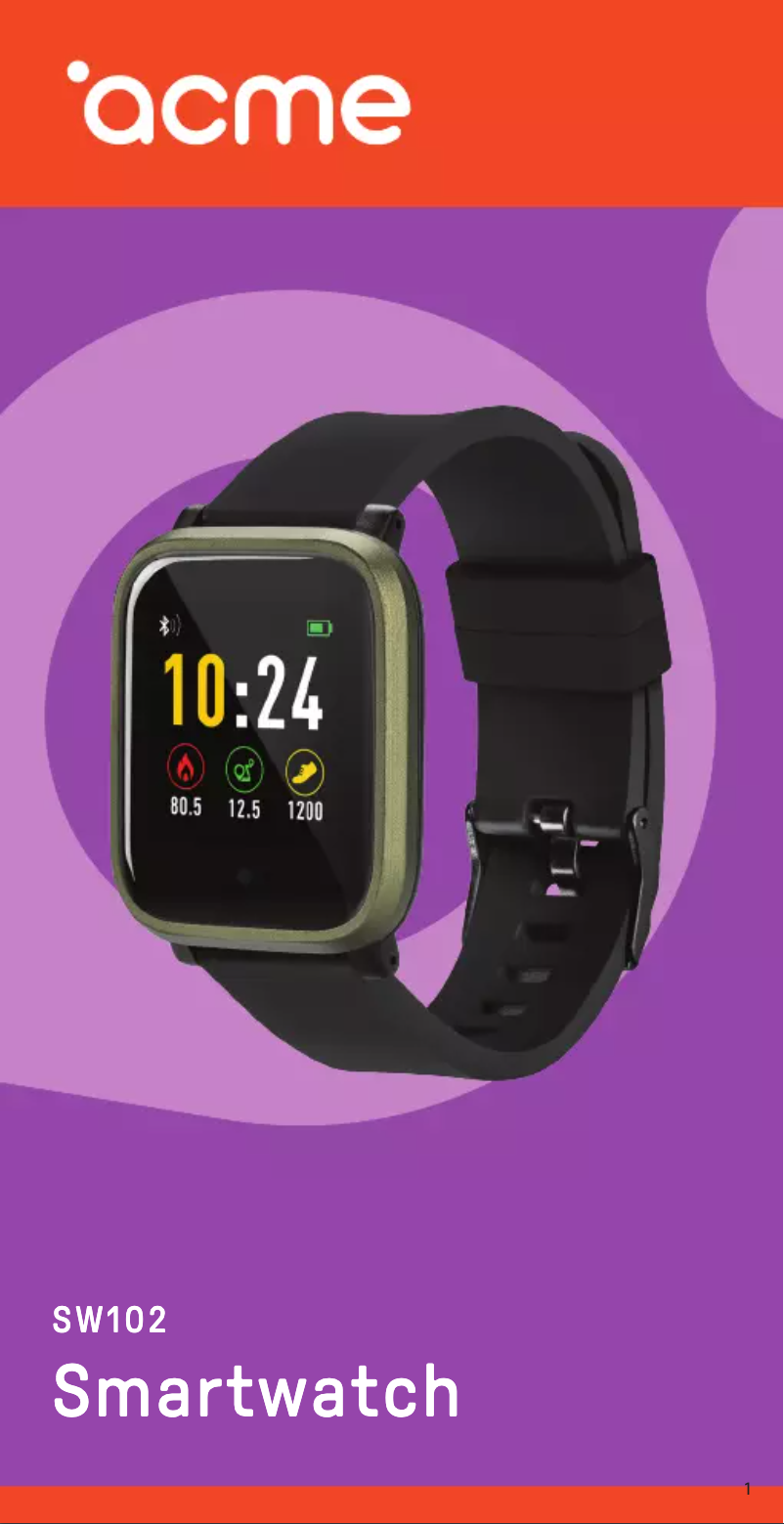 Imagen de la primera página del manual del dispositivo SW102