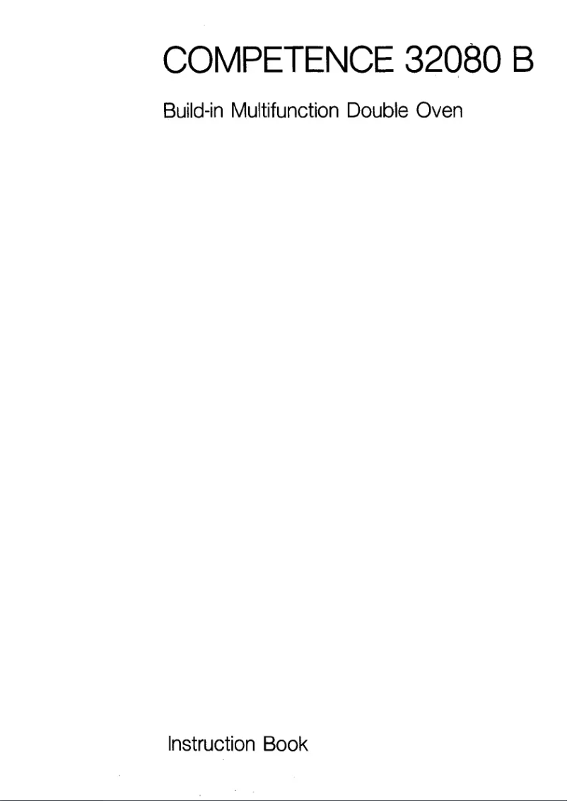 Imagen de la primera página del manual del dispositivo Competence 32080 B D