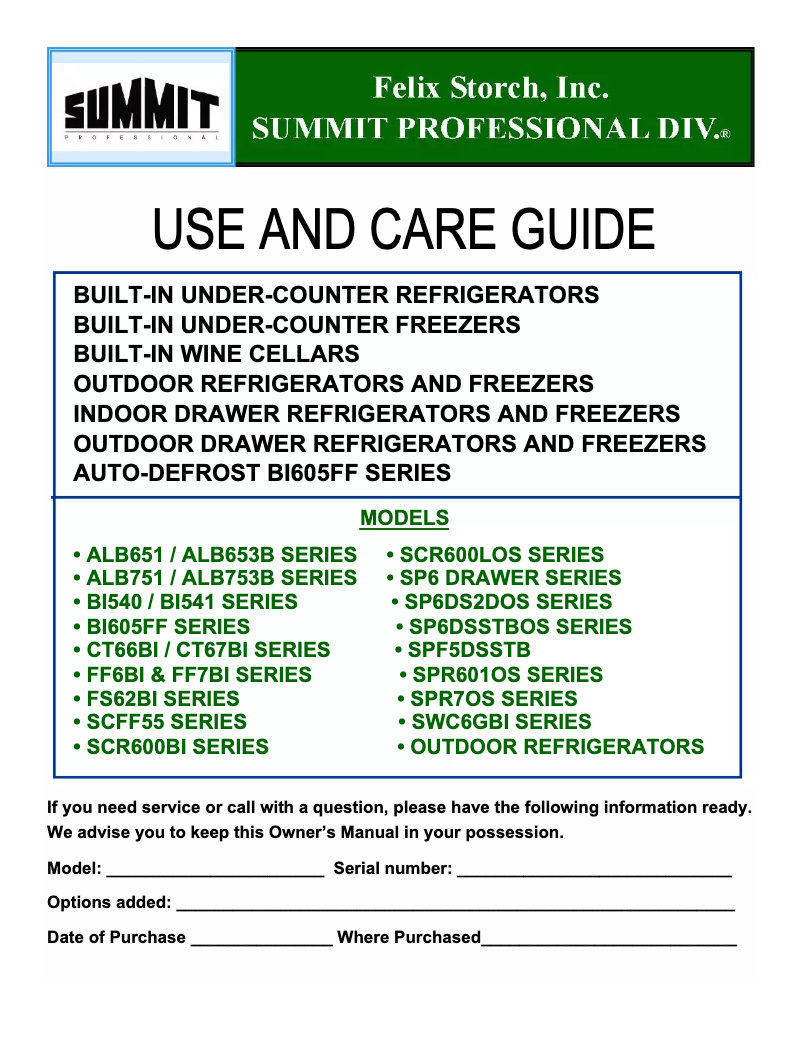 Imagen de la primera página del manual del dispositivo BI541