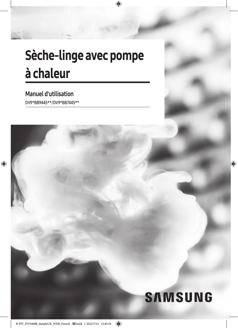 Imagen de la primera página del manual del dispositivo DV90BB7445GB