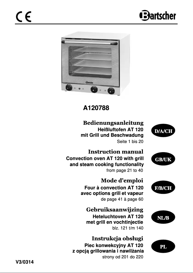 Imagen de la primera página del manual del dispositivo AT120