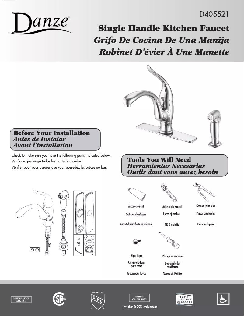 Imagen de la primera página del manual del dispositivo D405521