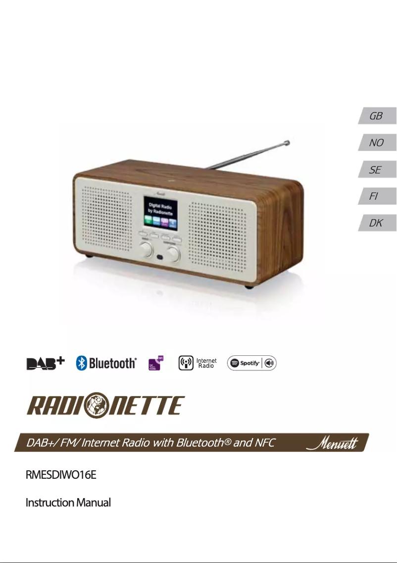 Imagen de la primera página del manual del dispositivo RMESDIWO16E