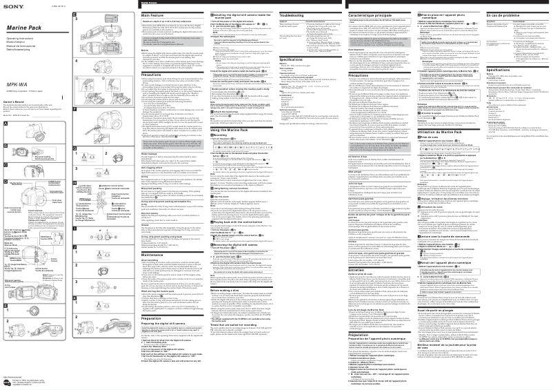 Página nº 1 - Manual de usuario Sony MPK-WA