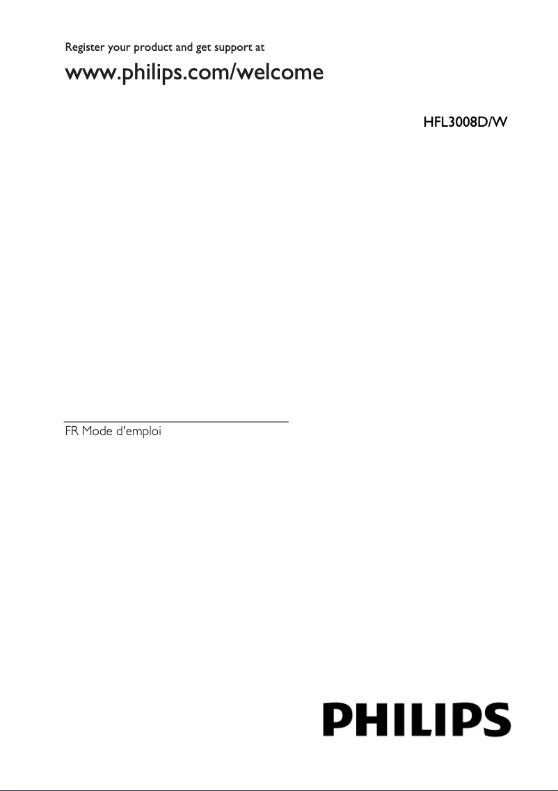 Imagen de la primera página del manual del dispositivo 32HFL3008D