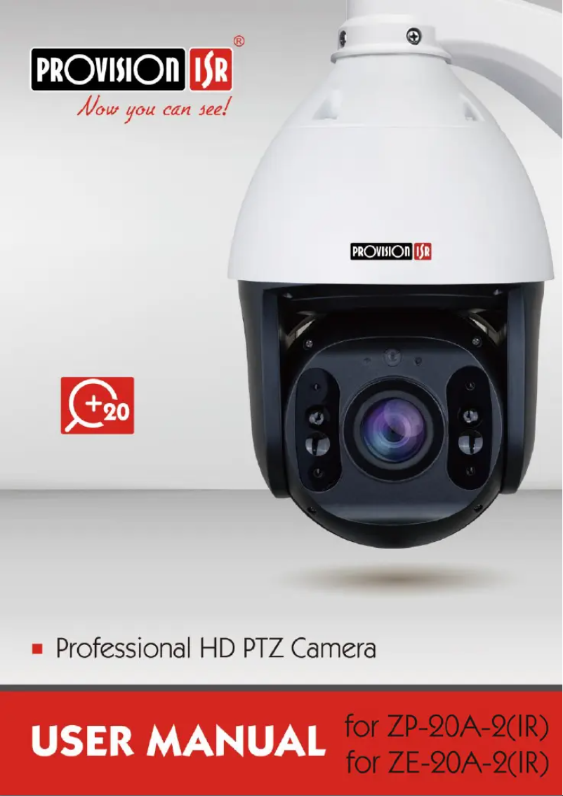 Página nº 1 - Manual de usuario Provision-ISR ZP-20A-2(IR)