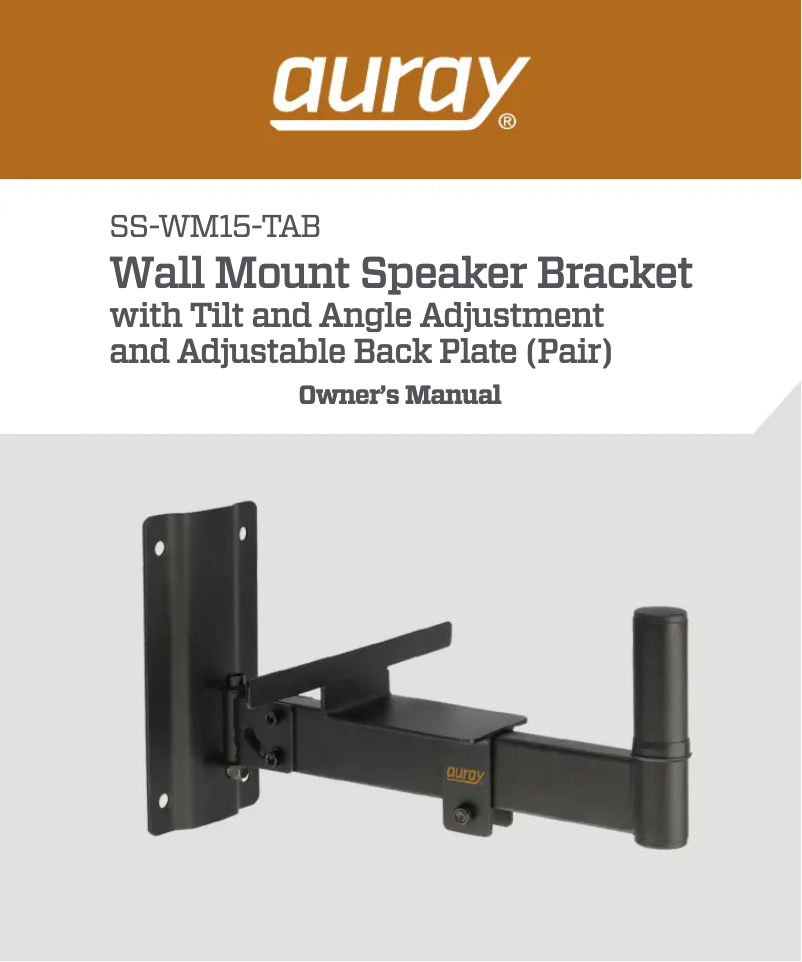 Imagen de la primera página del manual del dispositivo SS-WM15-TAB