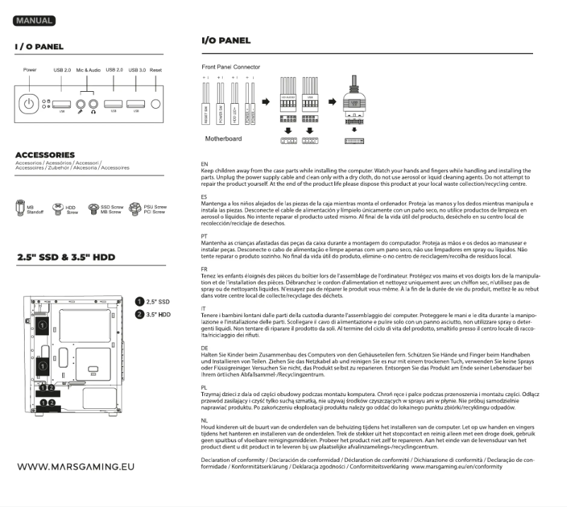 Página 1 del manual Manual de usuario Mars Gaming MC-iPRO