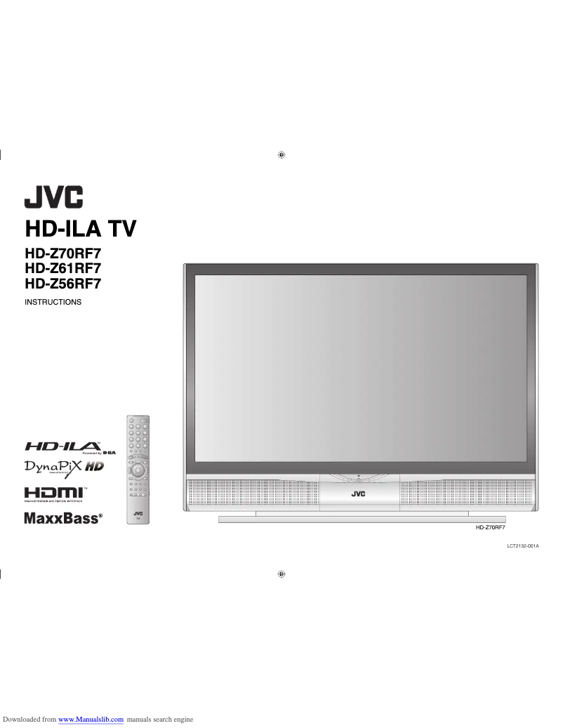 Página 1 del manual Manual de usuario JVC HD-Z61RF7