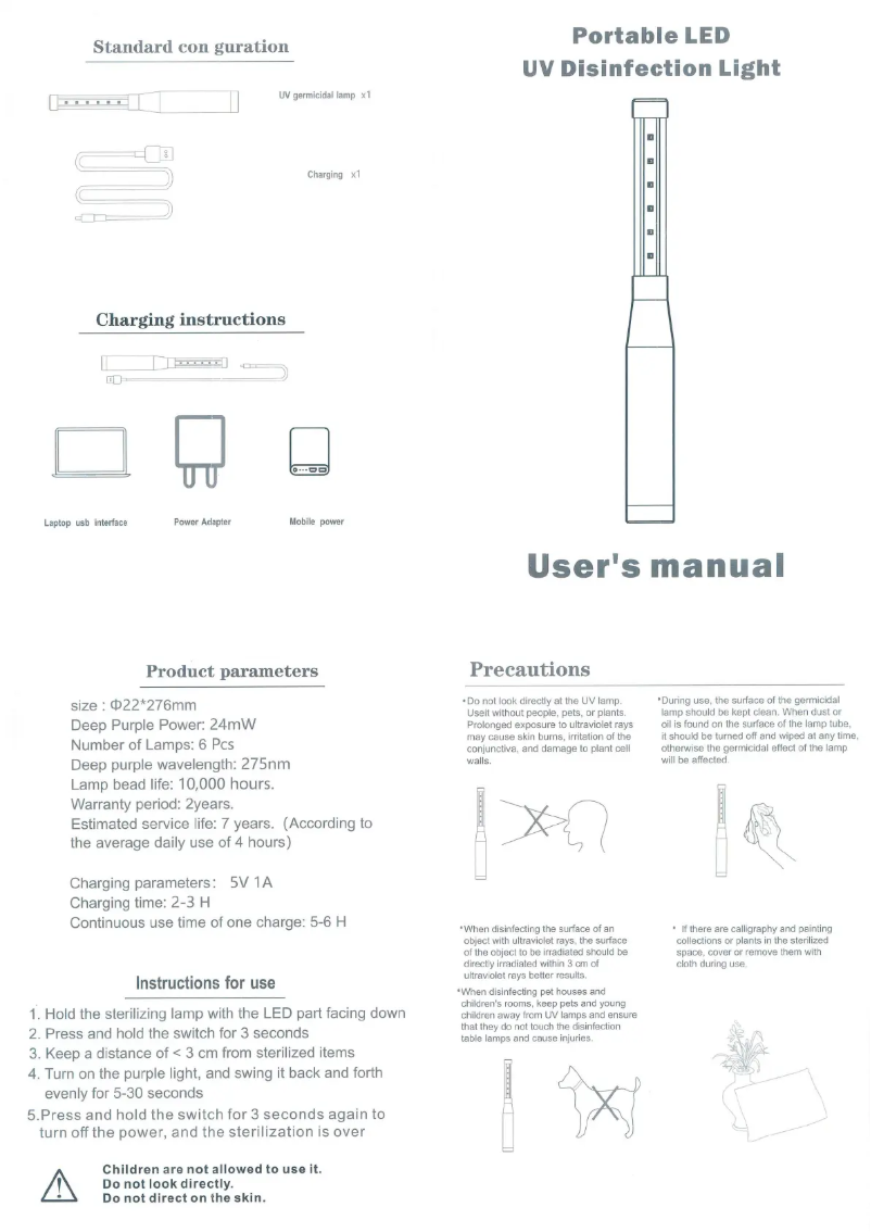 Página 1 del manual Manual de usuario V-TAC VT-3214