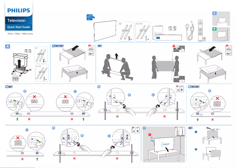 Imagen de la primera página del manual del dispositivo 55PUN7906