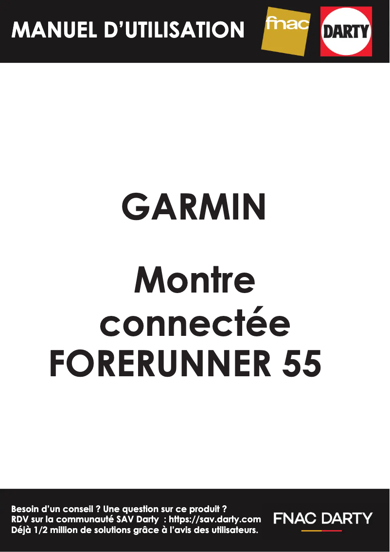 Página nº 1 - Manual de usuario Garmin Forerunner 55