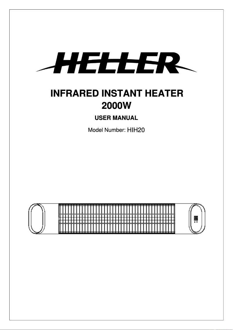 Imagen de la primera página del manual del dispositivo HIH20