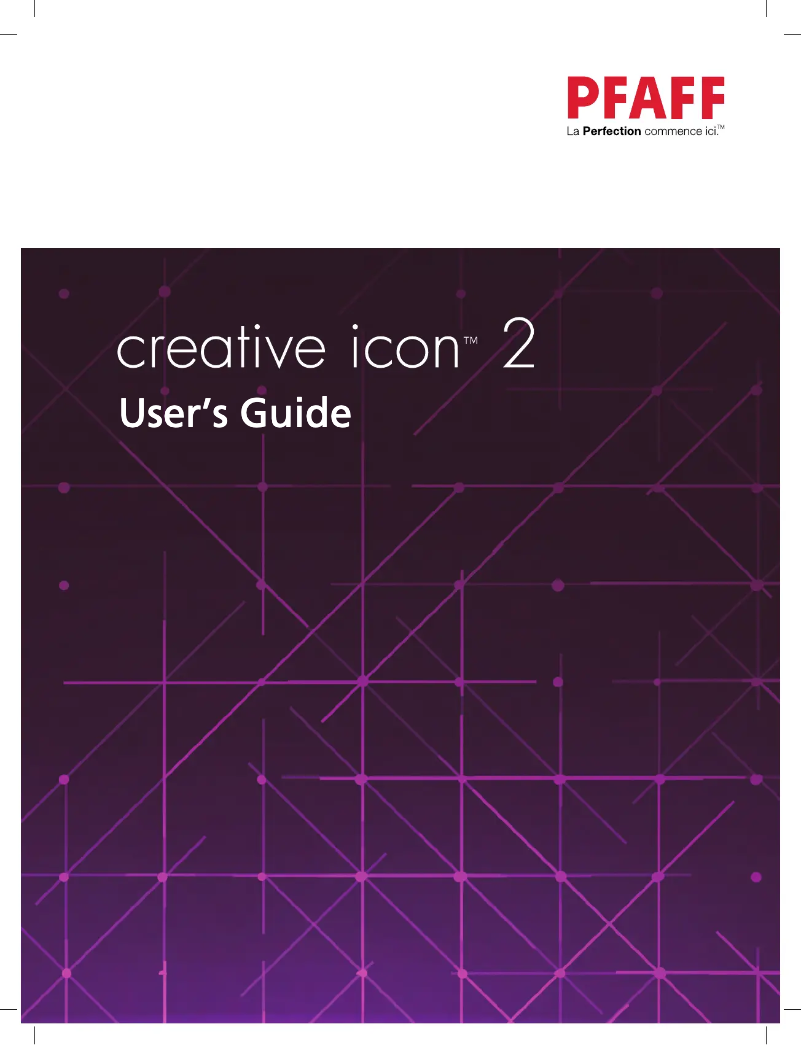 Página 1 del manual Manual de usuario Pfaff Creative Icon 2
