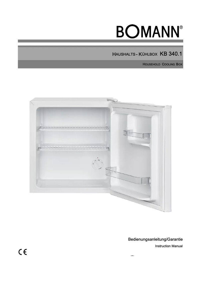 Página 1 del manual Manual de usuario Bomann KB 340.1