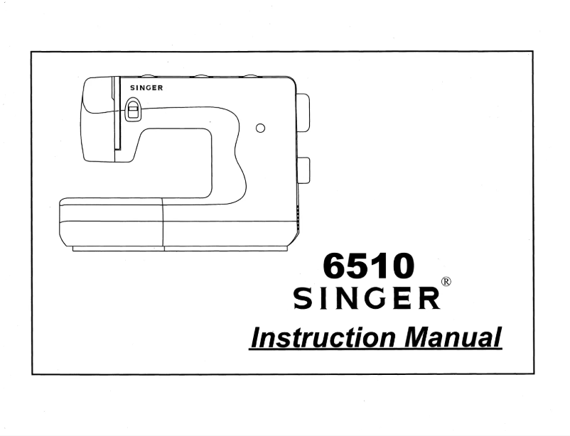 Página 1 del manual Manual de usuario Singer 6510