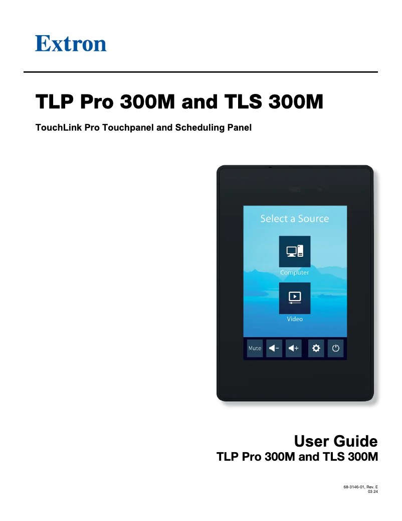 Imagen de la primera página del manual del dispositivo TLP Pro 300M