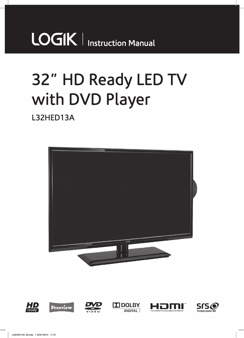 Imagen de la primera página del manual del dispositivo L32HED13A