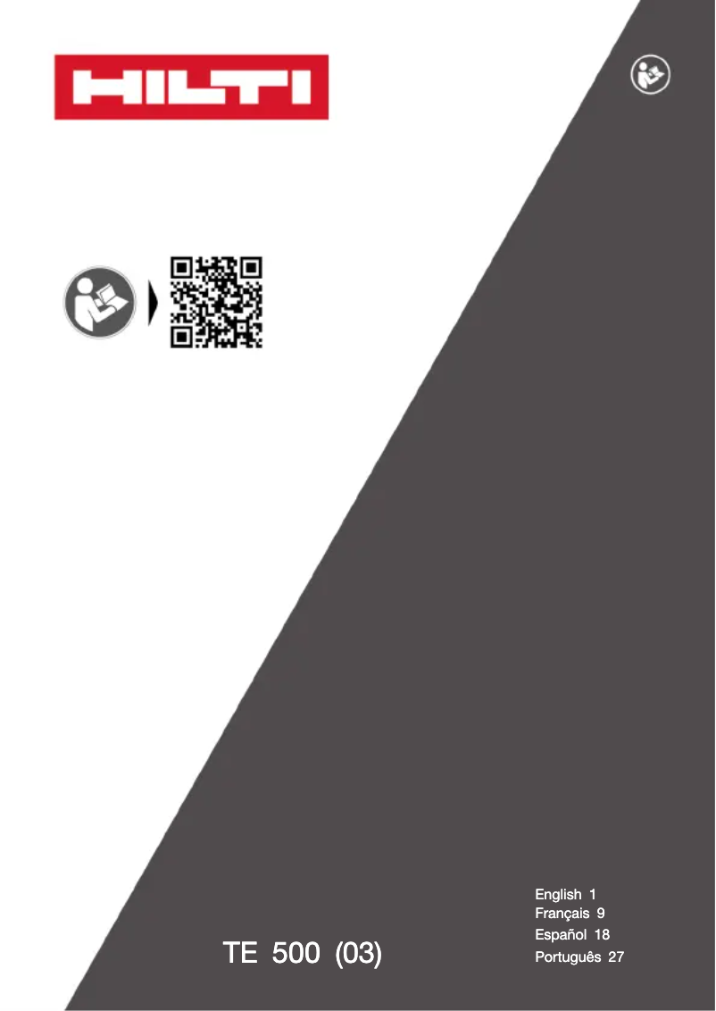 Imagen de la primera página del manual del dispositivo TE 500 SDS