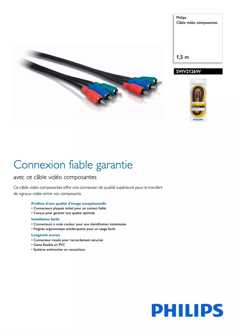 Imagen de la primera página del manual del dispositivo SWV2126W