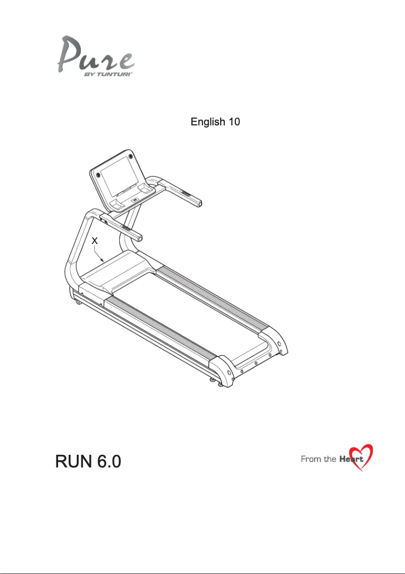 Página 1 del manual Manual de usuario Tunturi Pure Run 6.0