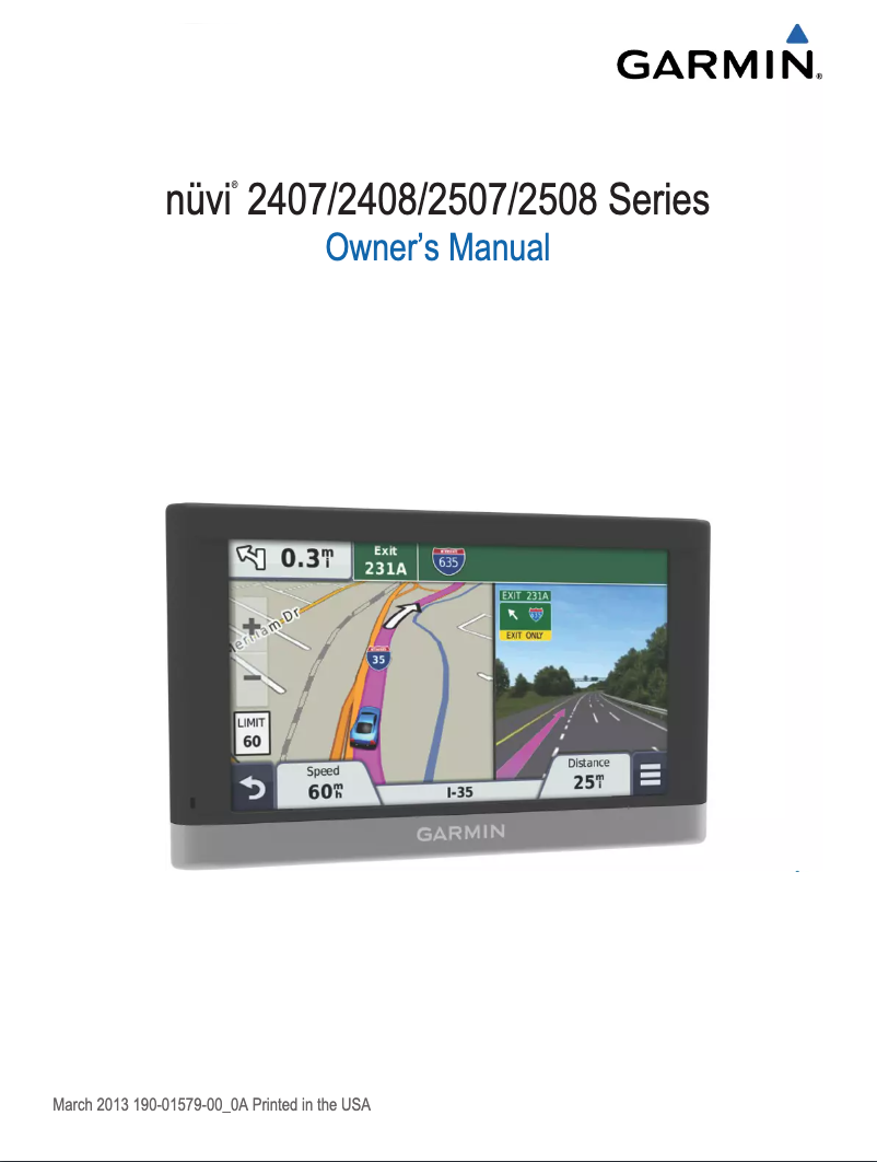 Página 1 del manual Manual de usuario TomTom nuvi 2497LM