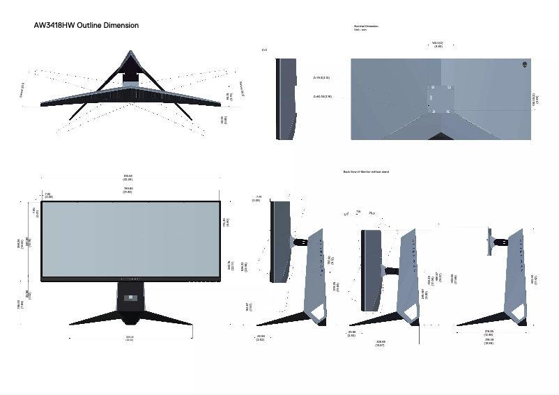 Página nº 1 - Manual de usuario Alienware AW3418HW