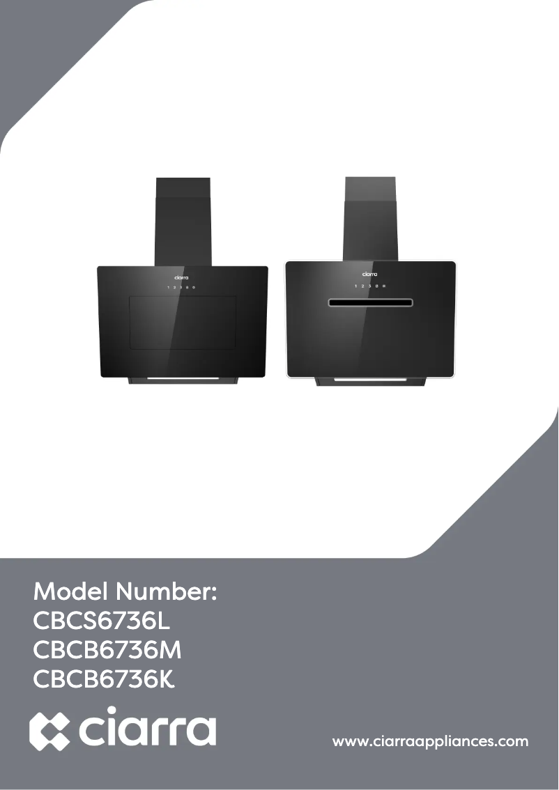 Página 1 del manual Manual de usuario Ciarra CBCB6736M