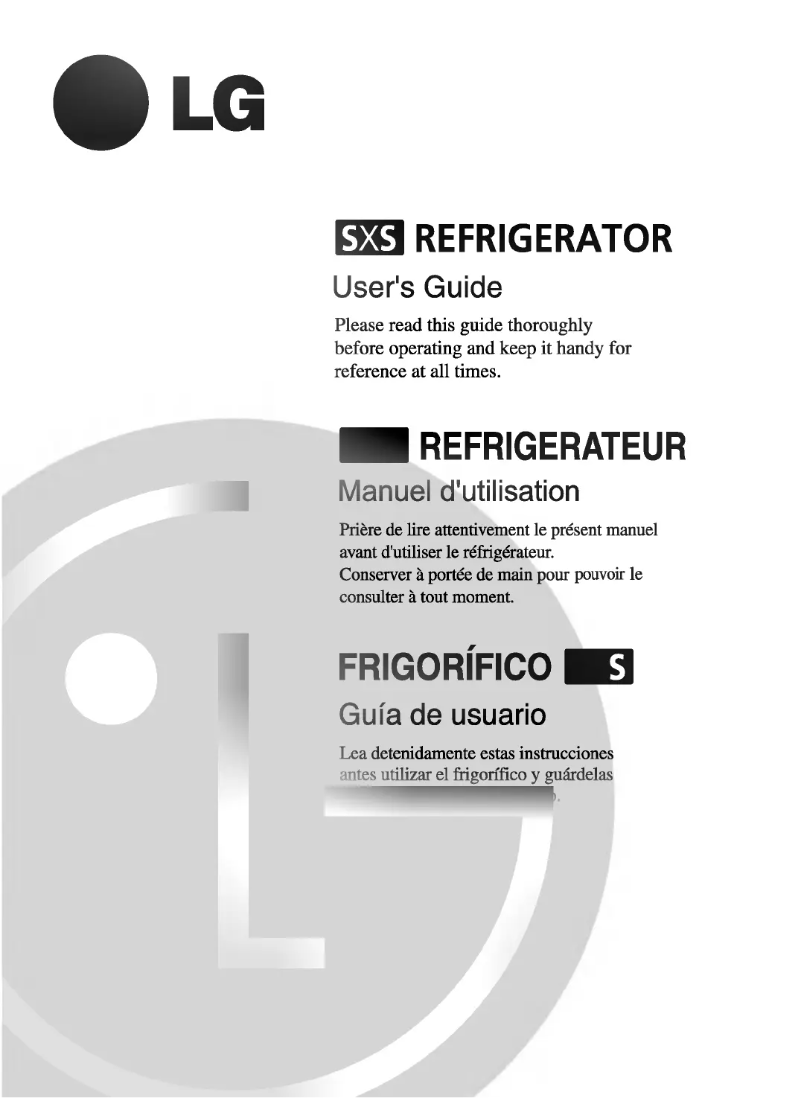 Imagen de la primera página del manual del dispositivo GR-G227STB