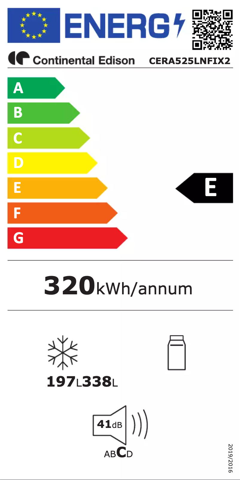 Página 1 del manual Manual de usuario Continental Edison CERA525LNFB2