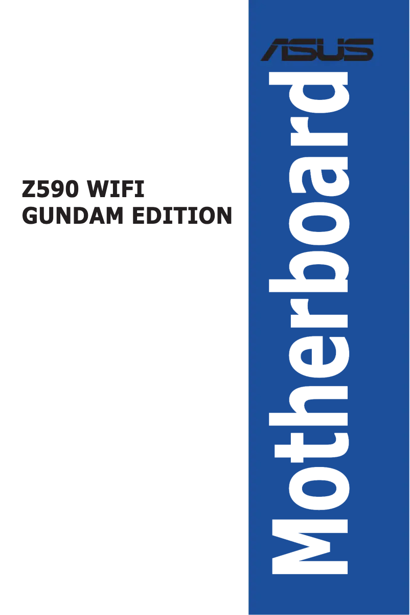 Imagen de la primera página del manual del dispositivo Z590 WIFI Gundam Edition