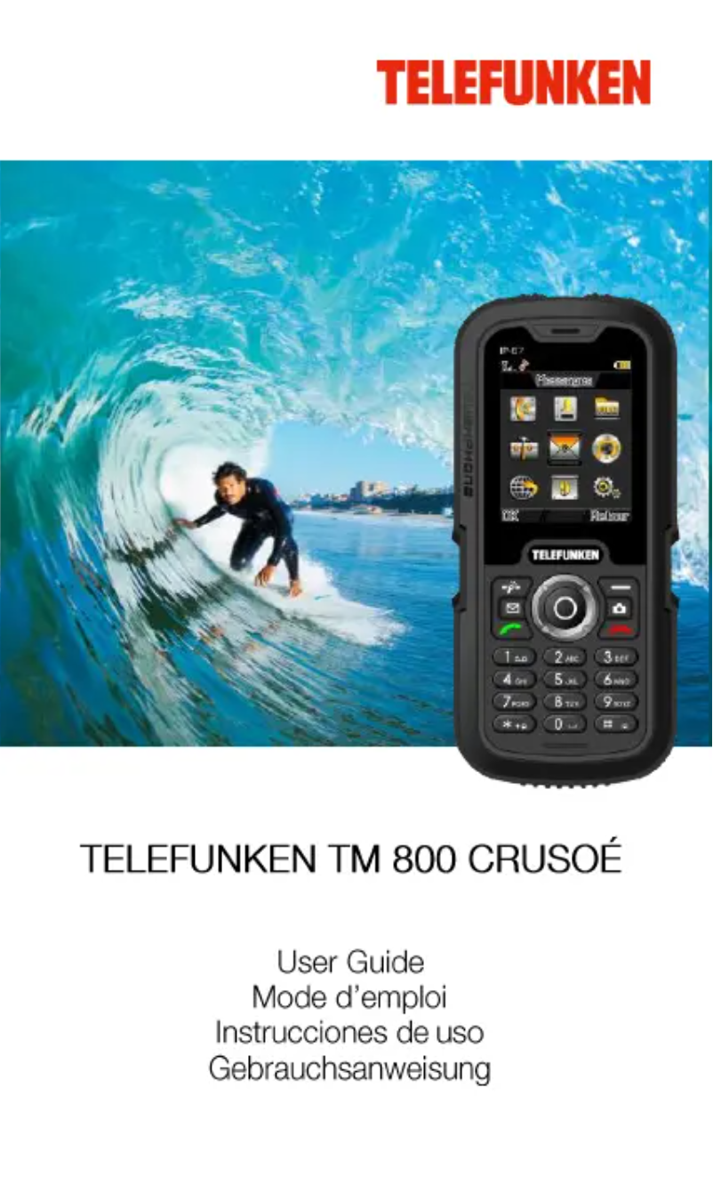 Página nº 1 - Manual de usuario Telefunken TM 800 Crusoe