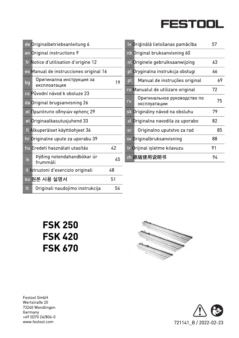 Imagen de la primera página del manual del dispositivo FSK 670
