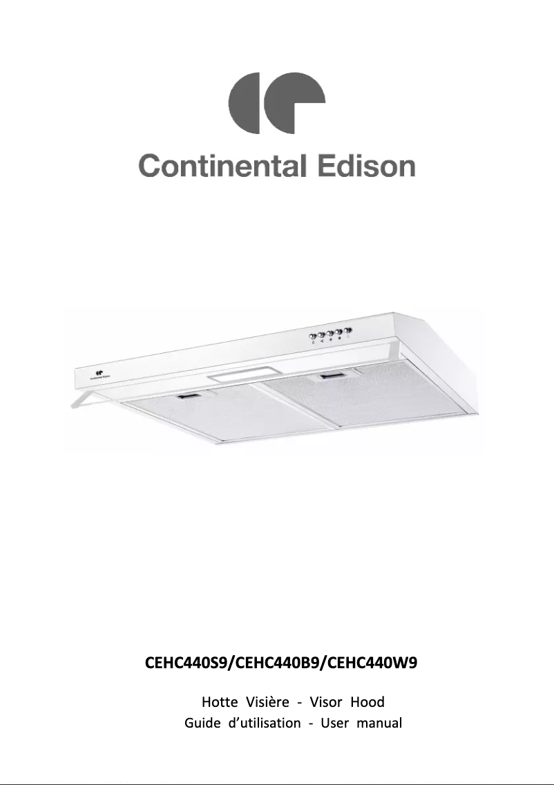 Página 1 del manual Manual de usuario Continental Edison CEHC440B9