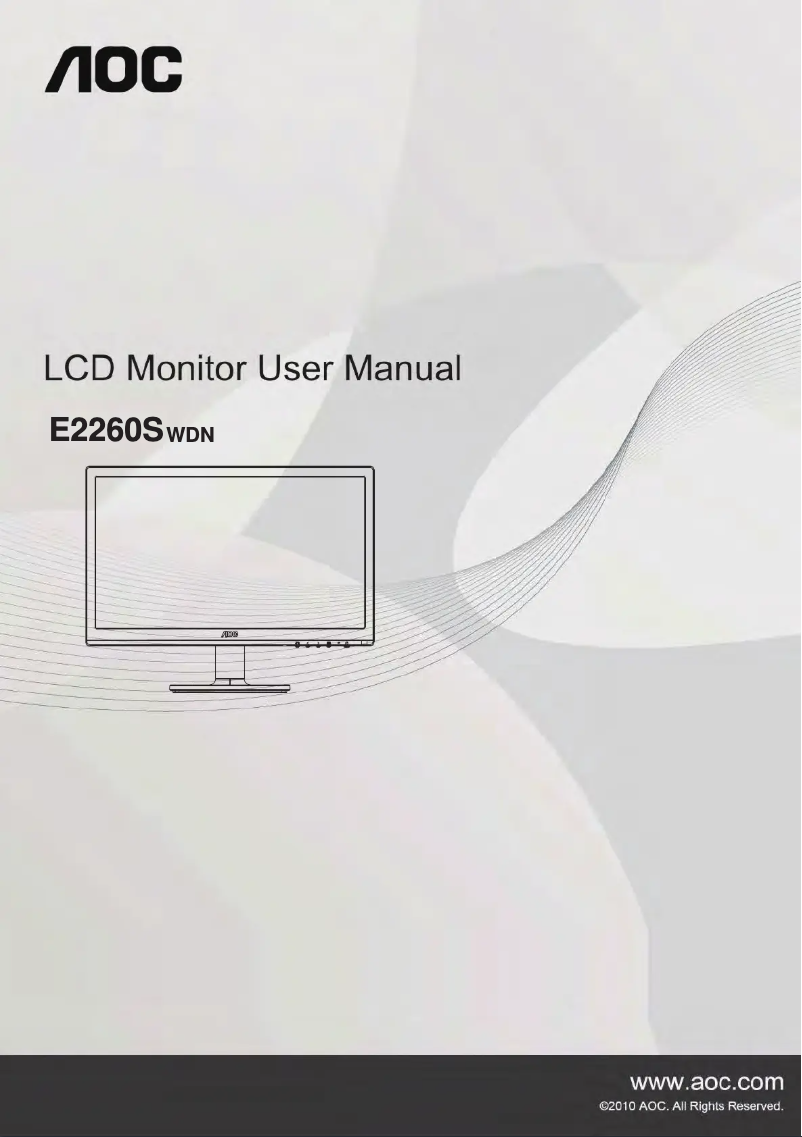 Página 1 del manual Manual de usuario AOC E2260SWDN