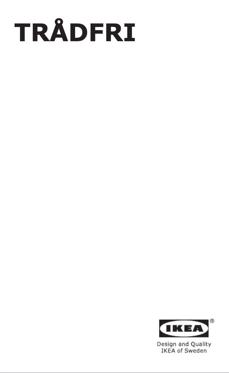 Página 1 del manual Manual de usuario Ikea TRÅDFRI 303.561.69