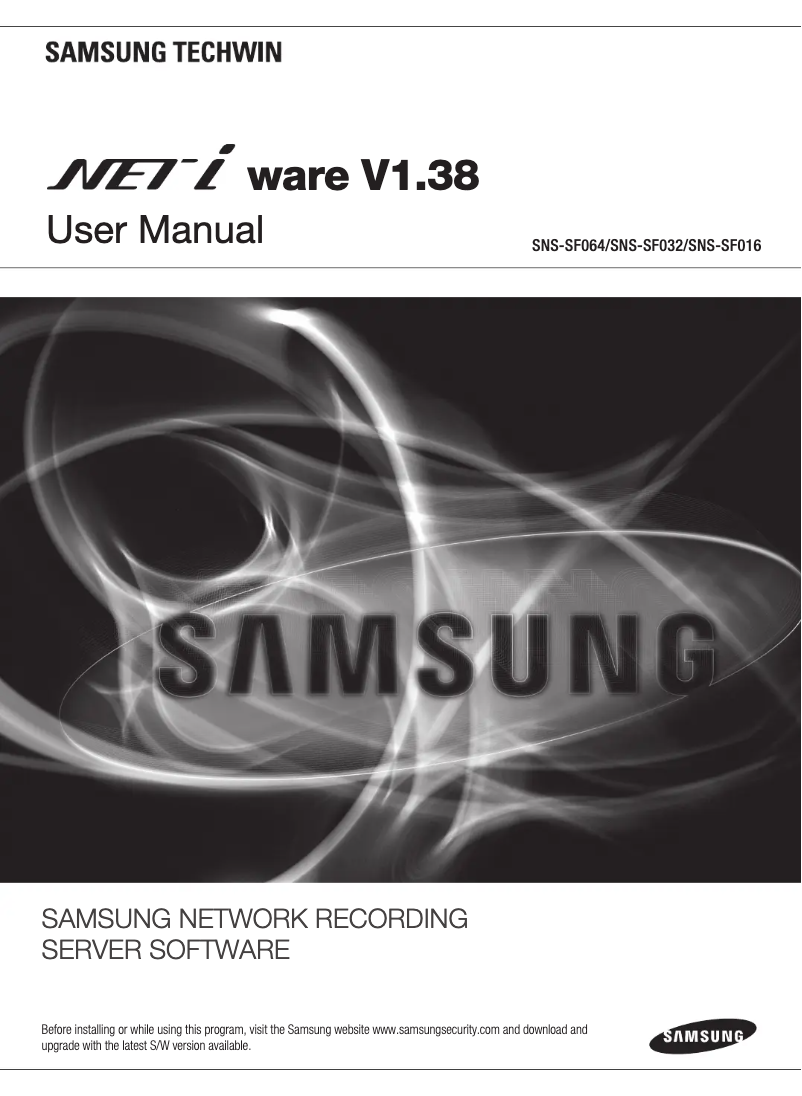 Página 1 del manual Manual de usuario Samsung NET-i ware